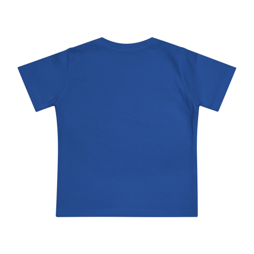 Baby T-Shirt — "Woven from Stardust and Intention" Colorful Cosmic Graphic