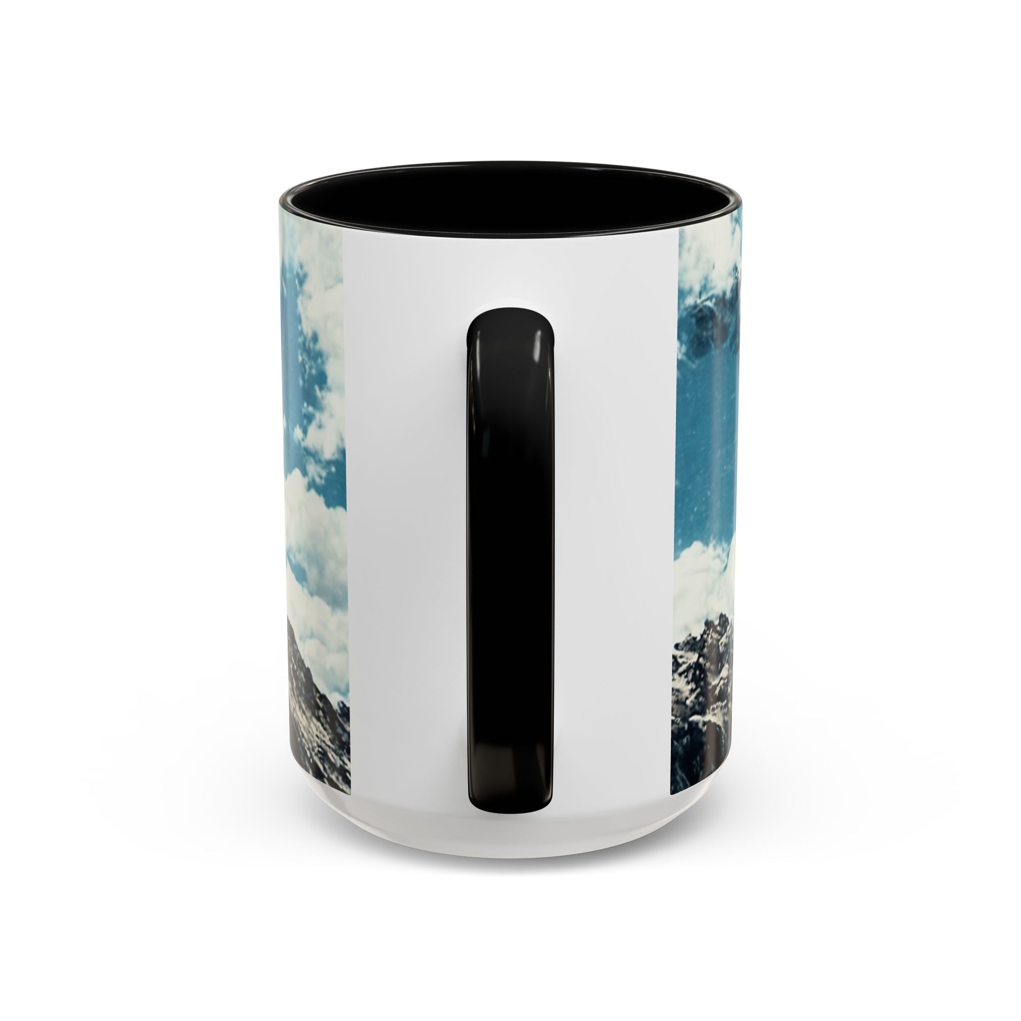 Disciplined, Grounded & Unmoved Coffee Mug — Motivational Mountain Accent Mug (11/15oz)