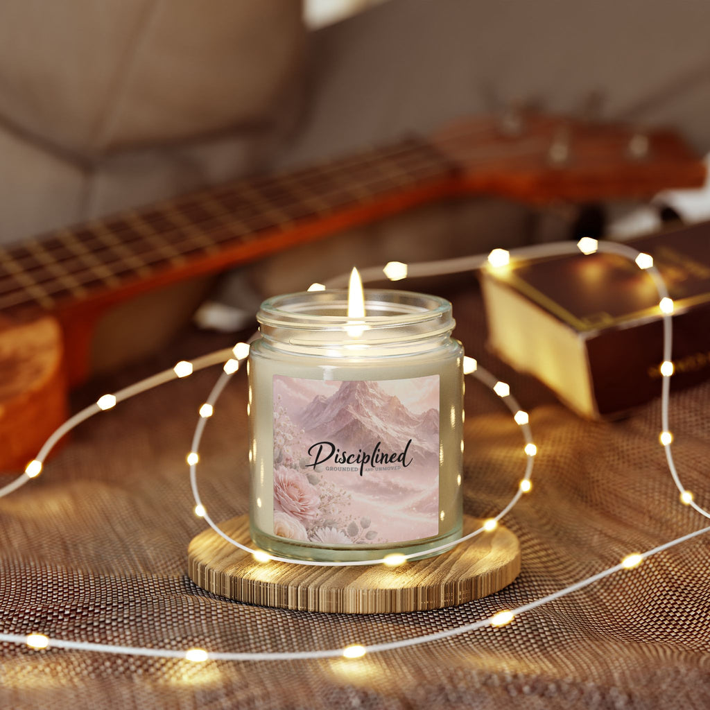 Disciplined Coconut Apricot Scented Candle — 4oz/9oz Soy Wax Jar