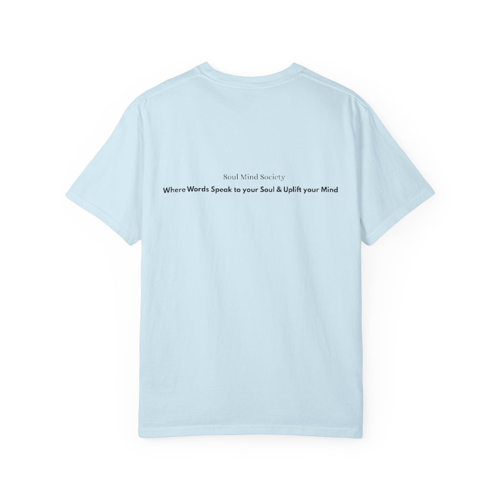 Soul Mind galactic skull illustration T-Shirt | spiritual logo tee