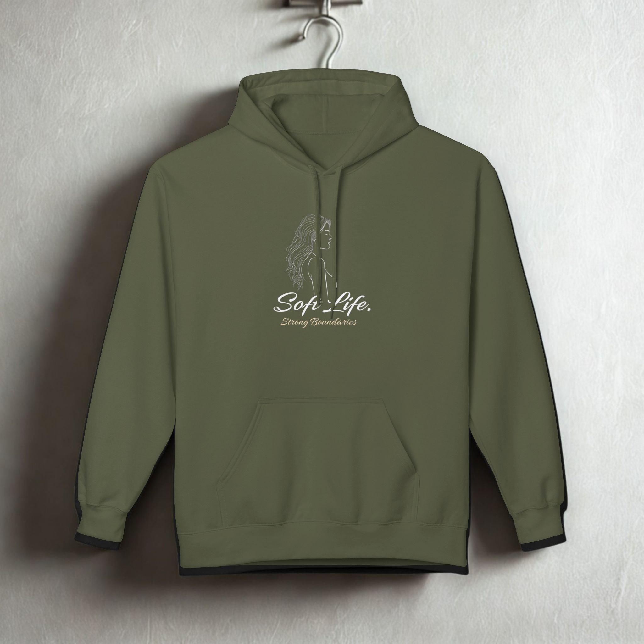 Soft-Spoken Brown Hoodie — 'Soft. Safe.' Comfort Fleece