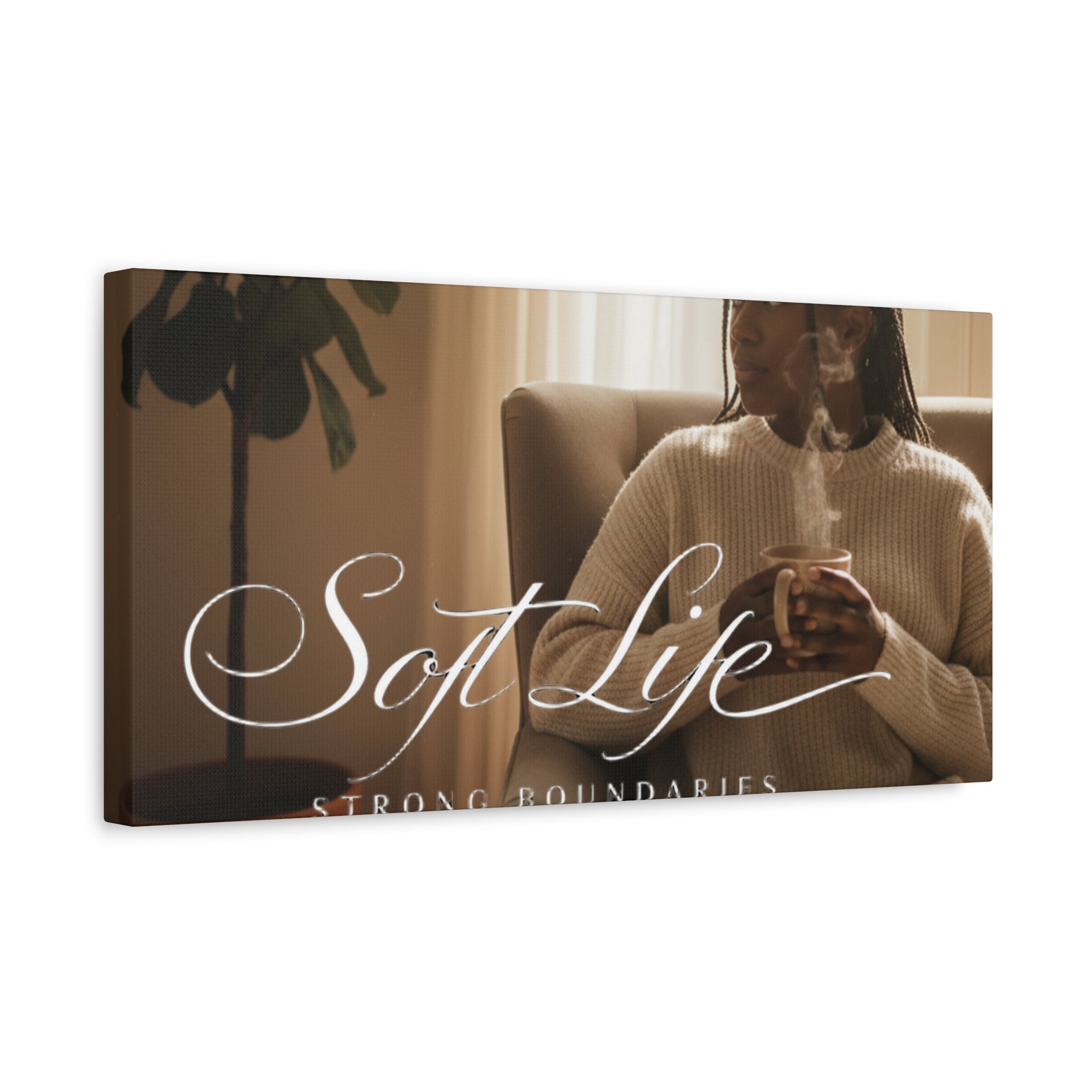 Matte Stretched Canvas - Woman 1 Cozy Reading Moment Wall Art