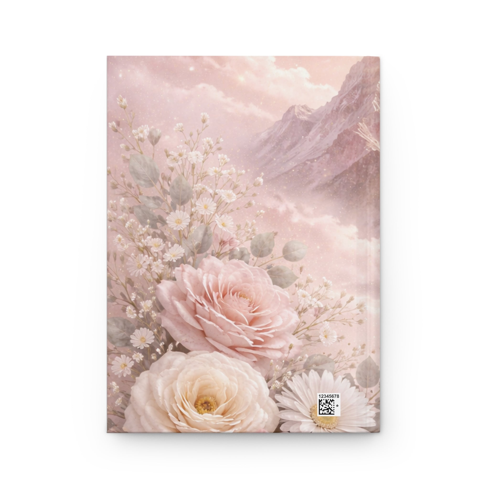 Disciplined Hardcover Journal — 'Disciplined: Grounded and Unmoved' Floral Mountain Notebook for Daily Reflection