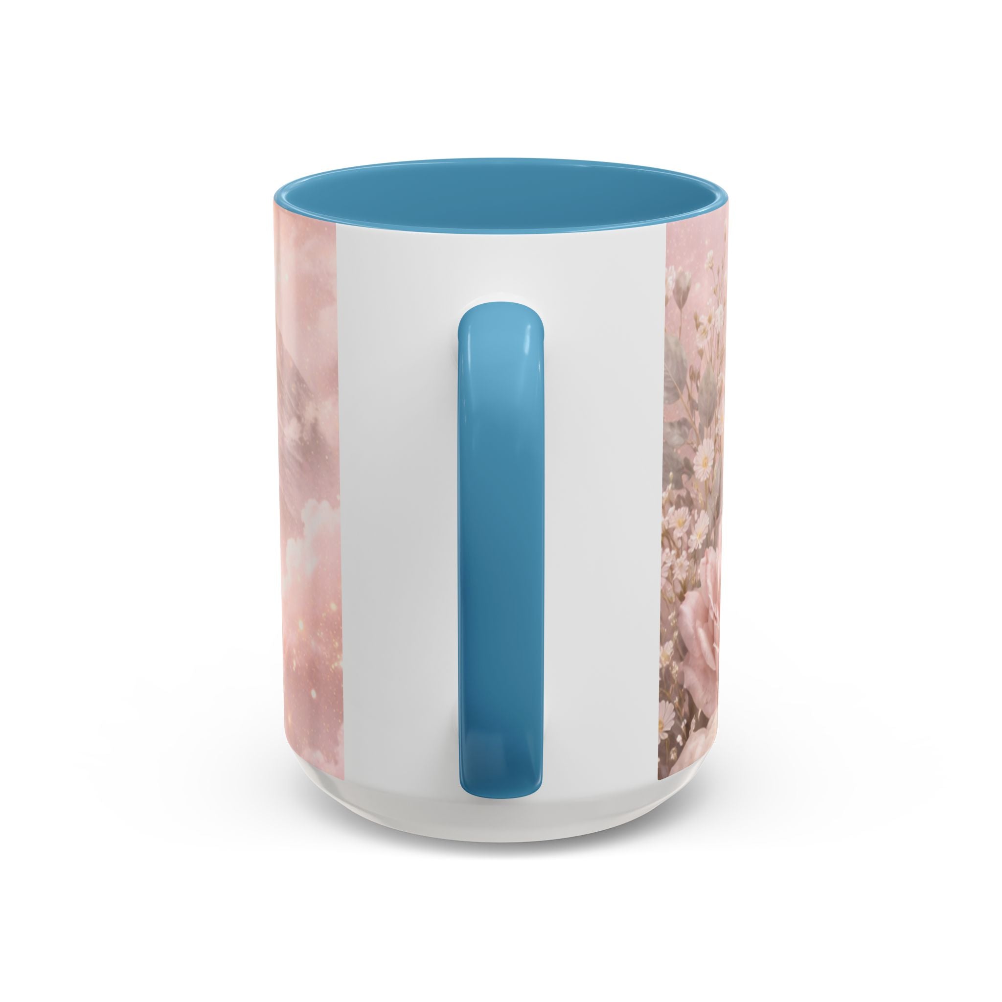 Disciplined Accent Coffee Mug — 'Disciplined: Grounded and Unmoved' Inspirational Pink Marble Ceramic Mug