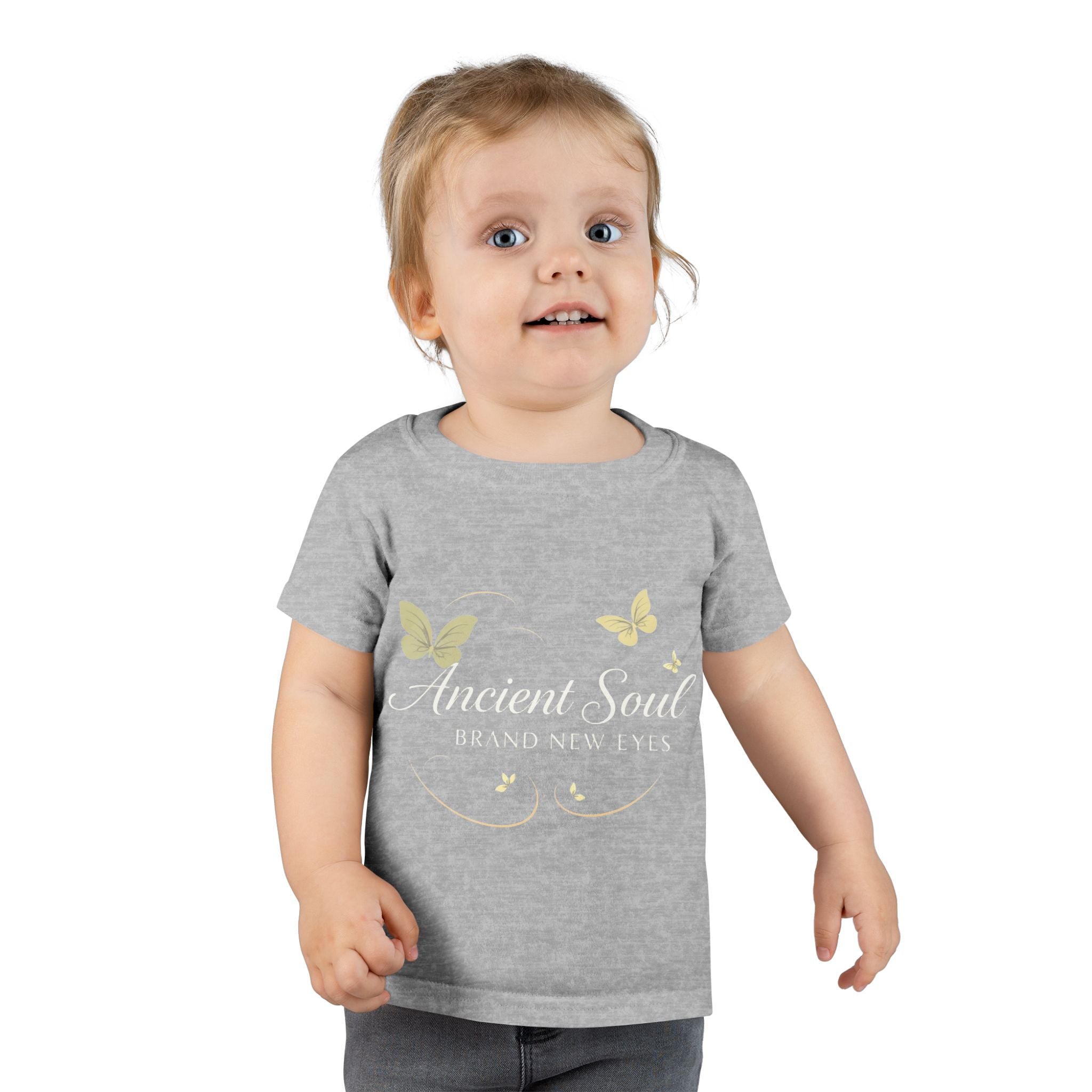 Ancient Soul Toddler T-Shirt – Butterfly Graphic, Spiritual Baby Gift