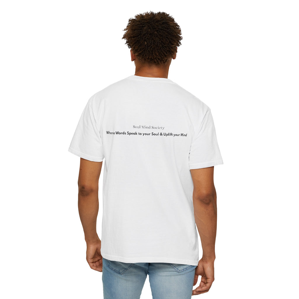 Soul Mind galactic skull illustration T-Shirt | spiritual logo tee