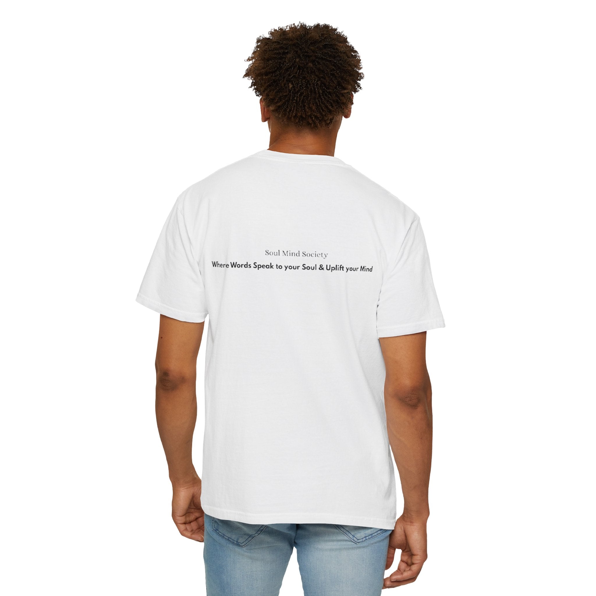 Soul Mind galactic skull illustration T-Shirt | spiritual logo tee