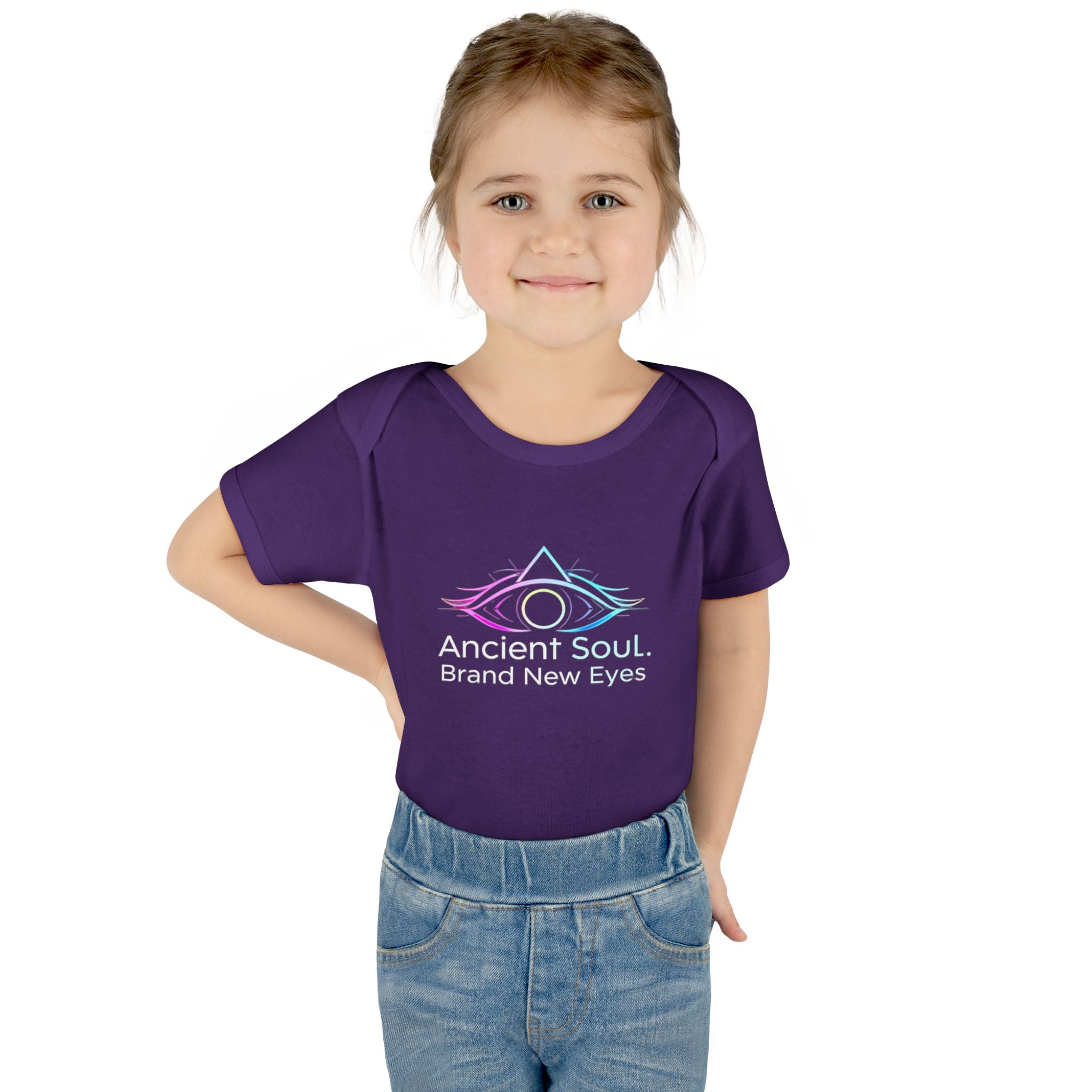 Infant Bodysuit - "Ancient Soul. Brand New Eyes" Mystical Eye Baby One-Piece