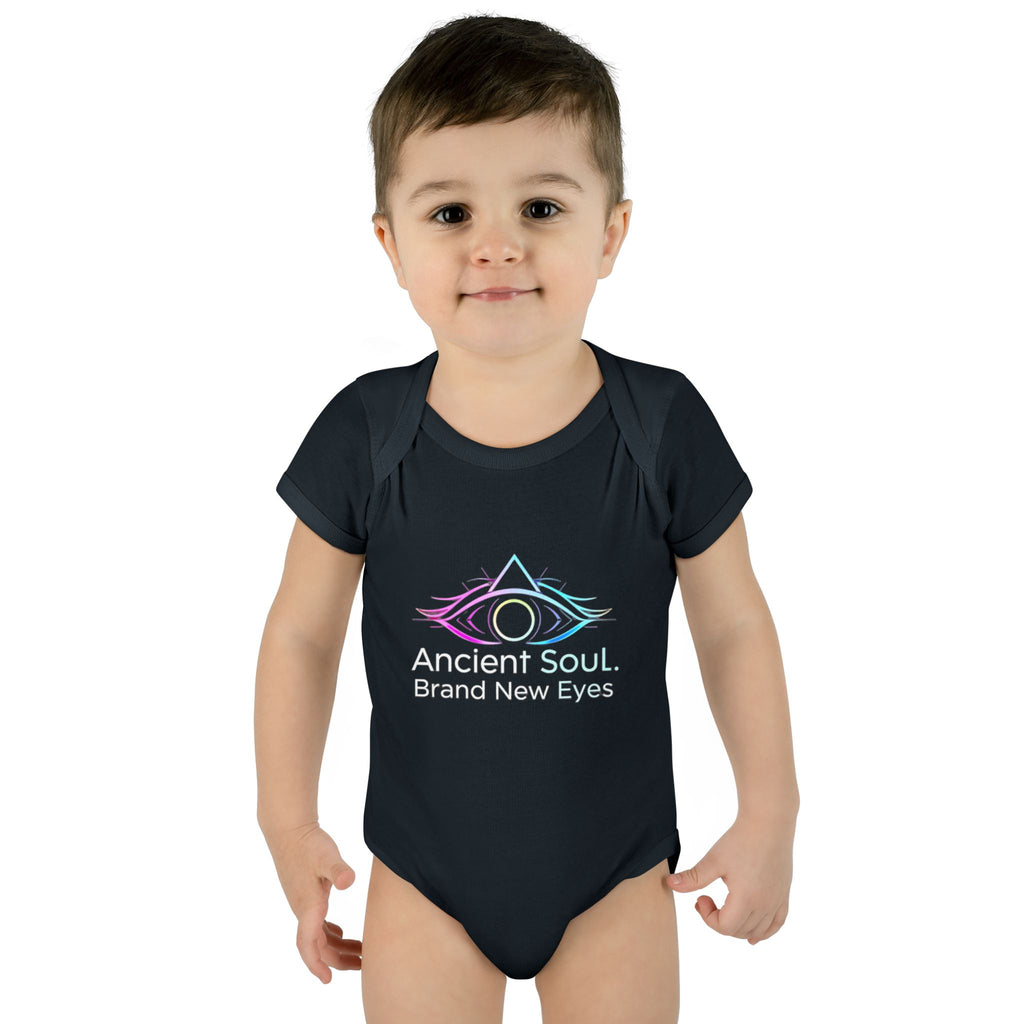 Infant Bodysuit - "Ancient Soul. Brand New Eyes" Mystical Eye Baby One-Piece