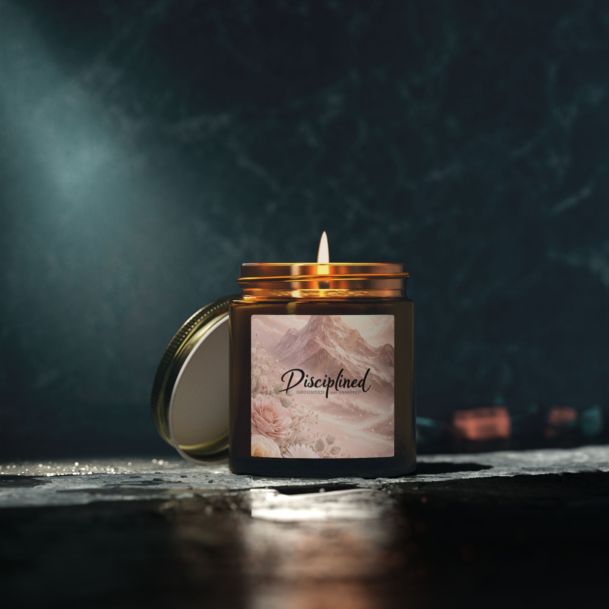 Disciplined Coconut Apricot Scented Candle — 4oz/9oz Soy Wax Jar
