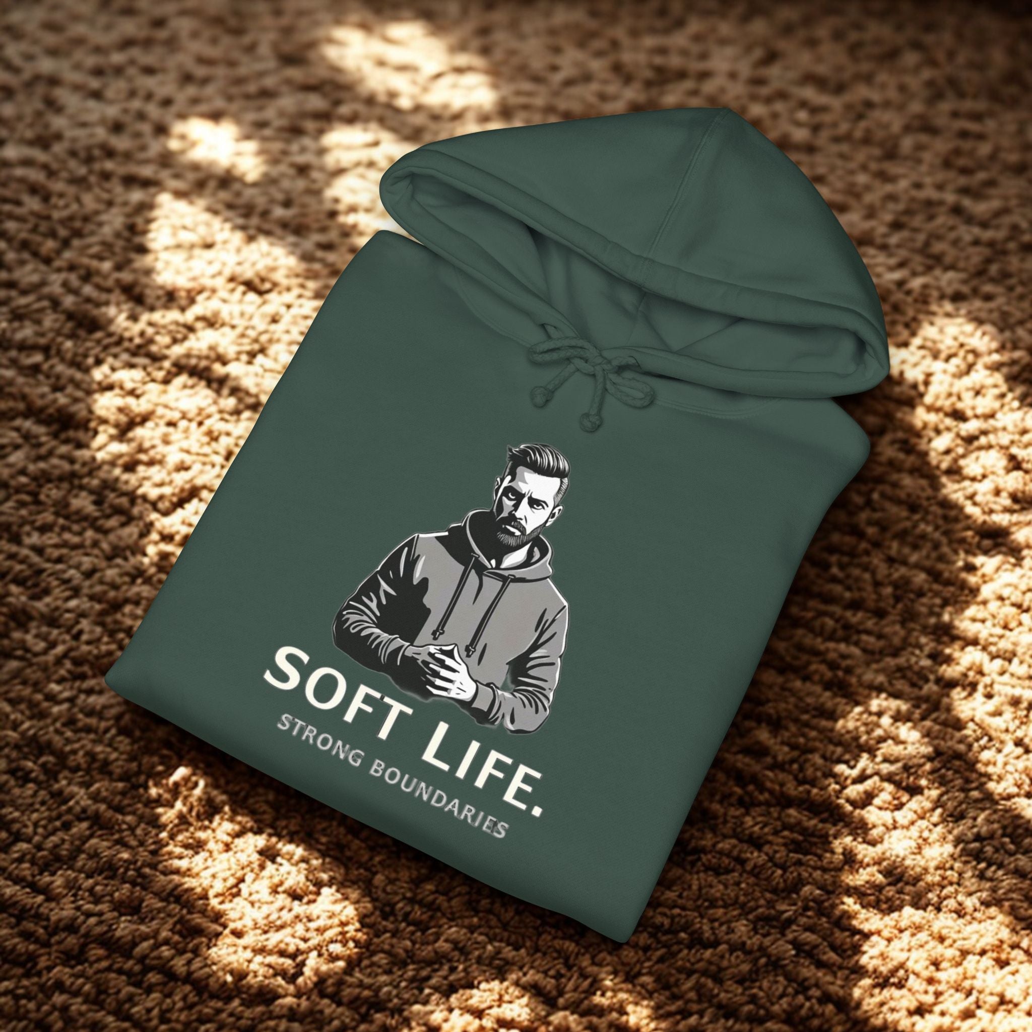Soft S.M.S Life Hoodie — 'Soft Life. Strong Boundaries.' Graphic Hoodie