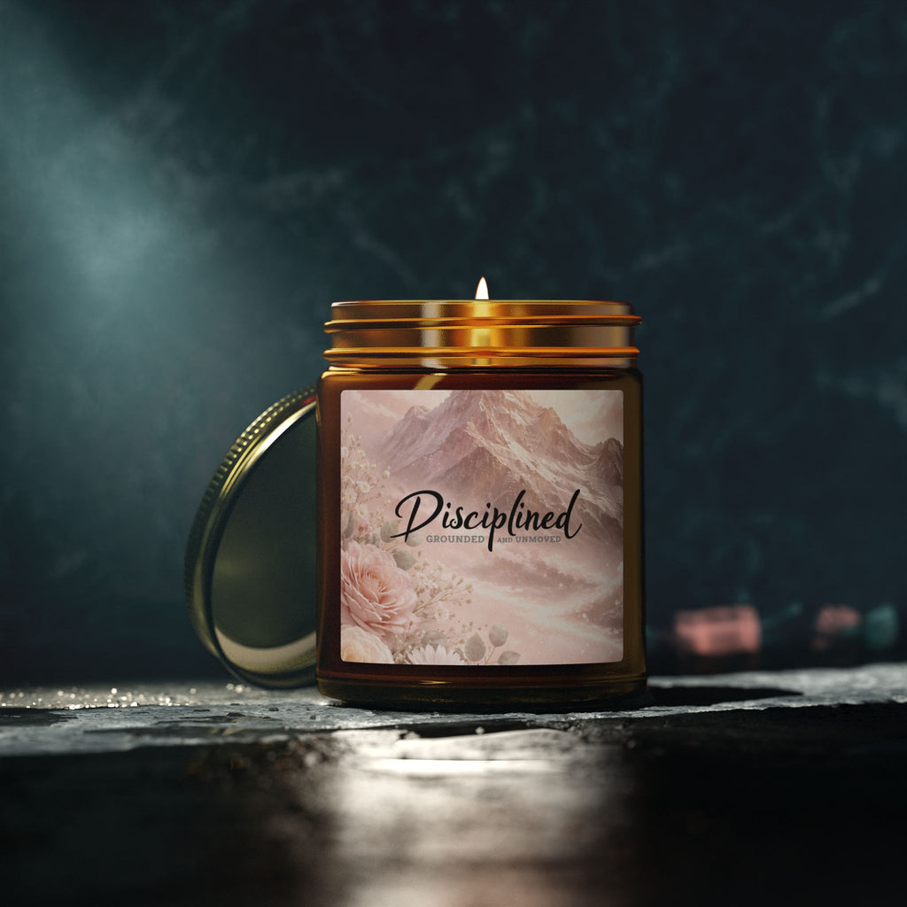Disciplined Coconut Apricot Scented Candle — 4oz/9oz Soy Wax Jar
