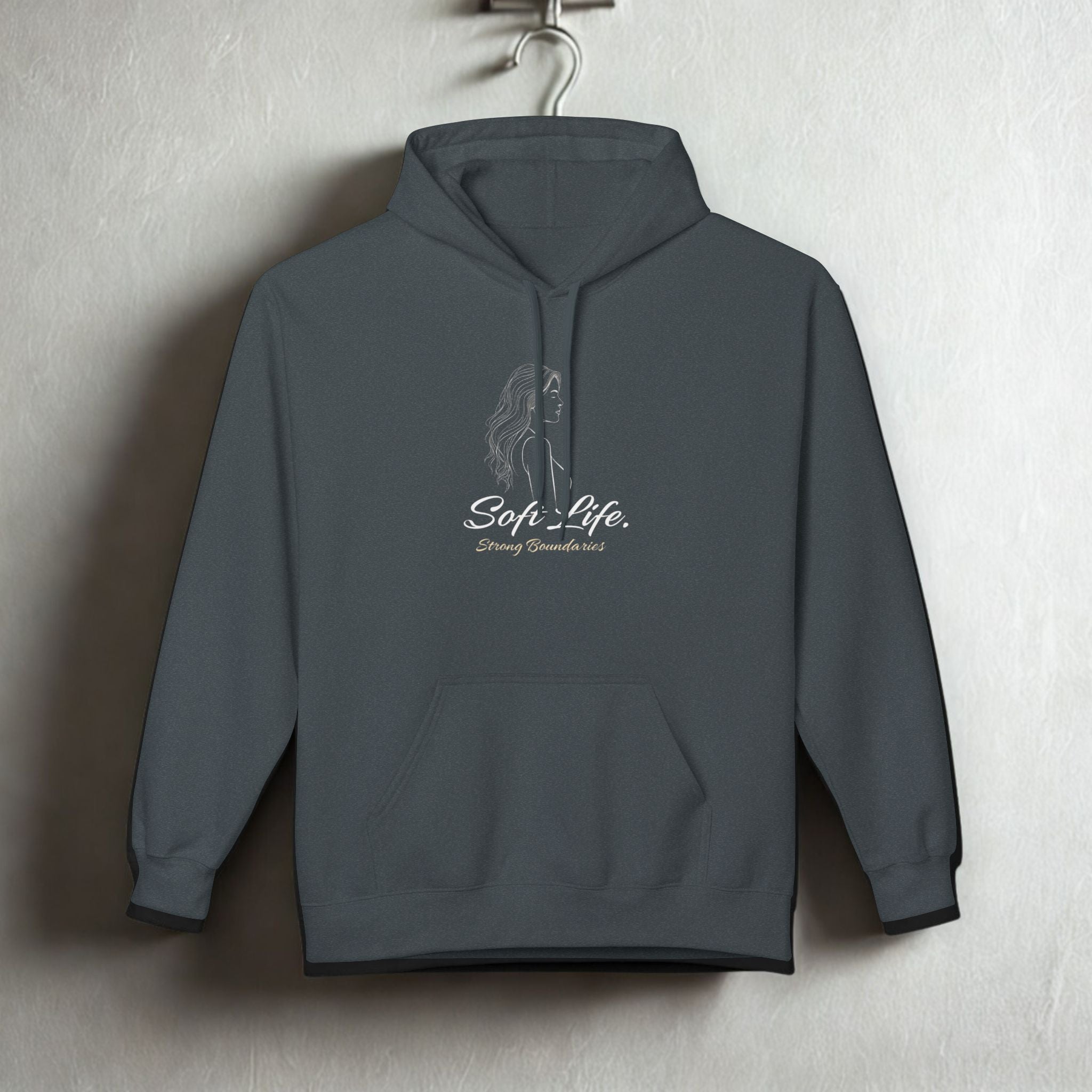 Soft-Spoken Brown Hoodie — 'Soft. Safe.' Comfort Fleece