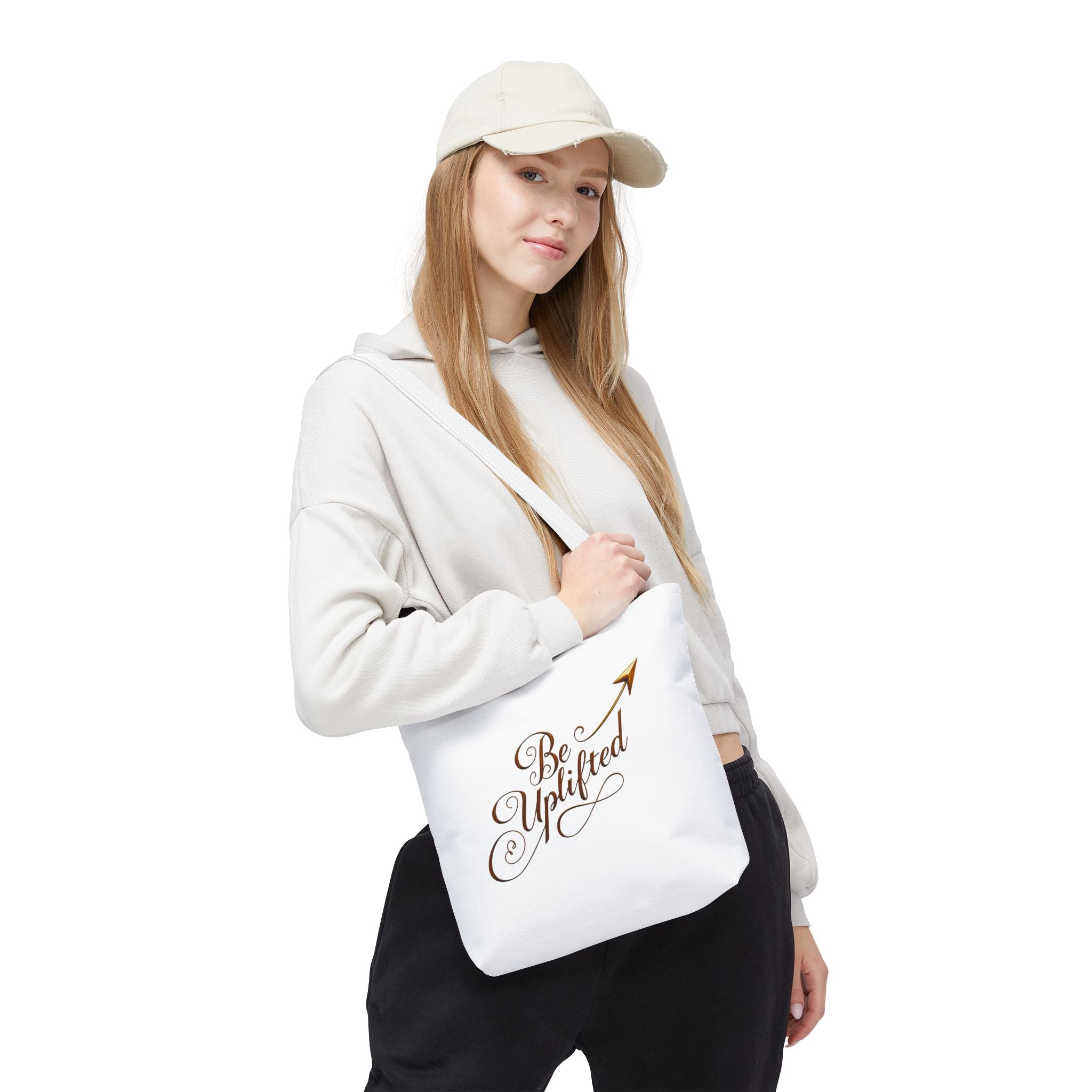 Be Uplifted script airplane Tote Bag | Soul Mind minimalist face Tote Bag