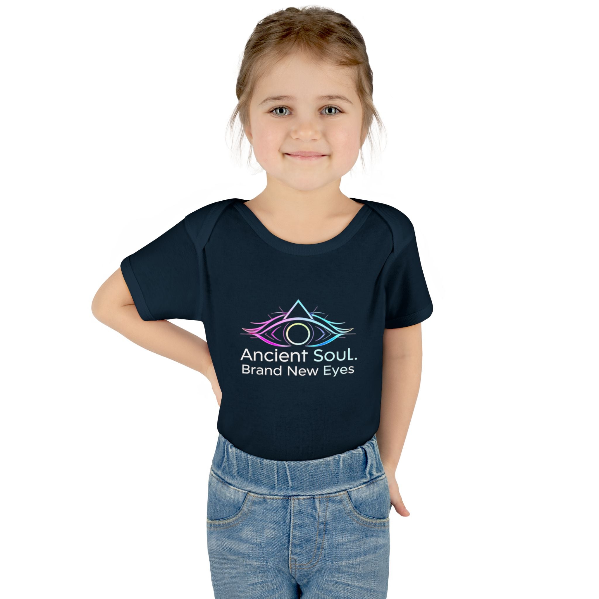 Infant Bodysuit - "Ancient Soul. Brand New Eyes" Mystical Eye Baby One-Piece