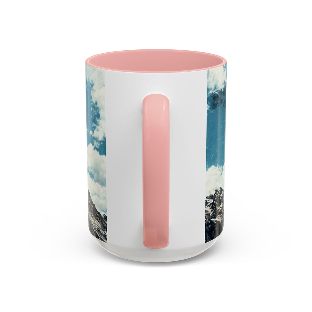 Disciplined, Grounded & Unmoved Coffee Mug — Motivational Mountain Accent Mug (11/15oz)
