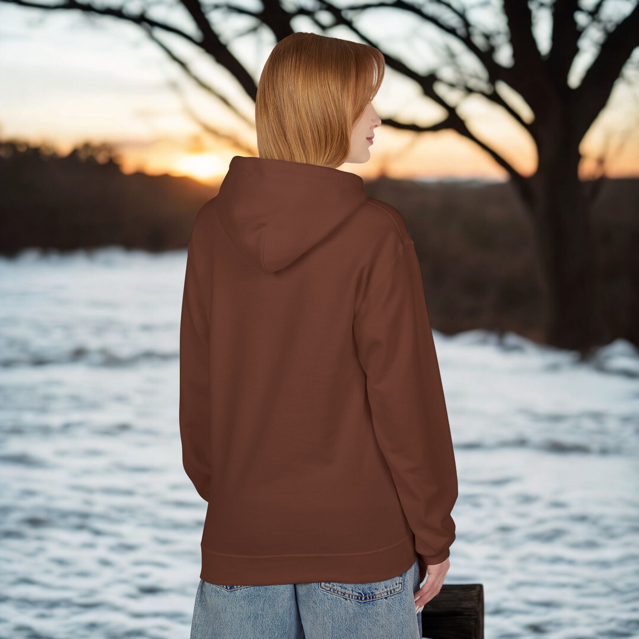 Soft-Spoken Brown Hoodie — 'Soft. Safe.' Comfort Fleece