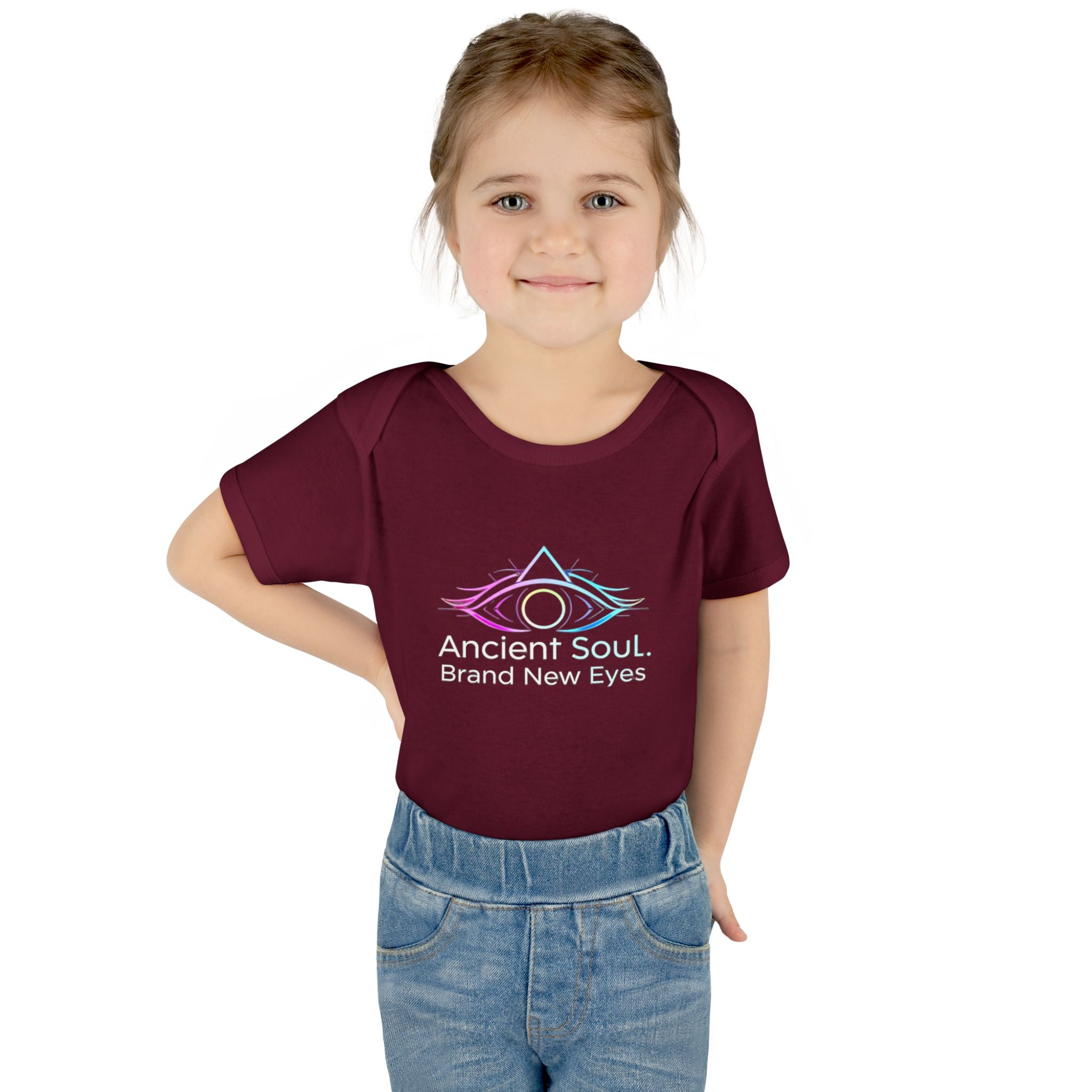 Infant Bodysuit - "Ancient Soul. Brand New Eyes" Mystical Eye Baby One-Piece