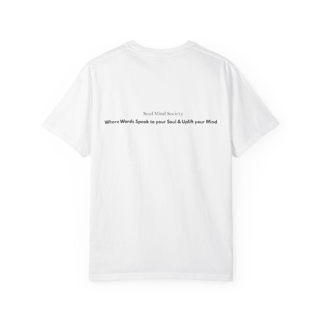Soul Mind galactic skull illustration T-Shirt | spiritual logo tee
