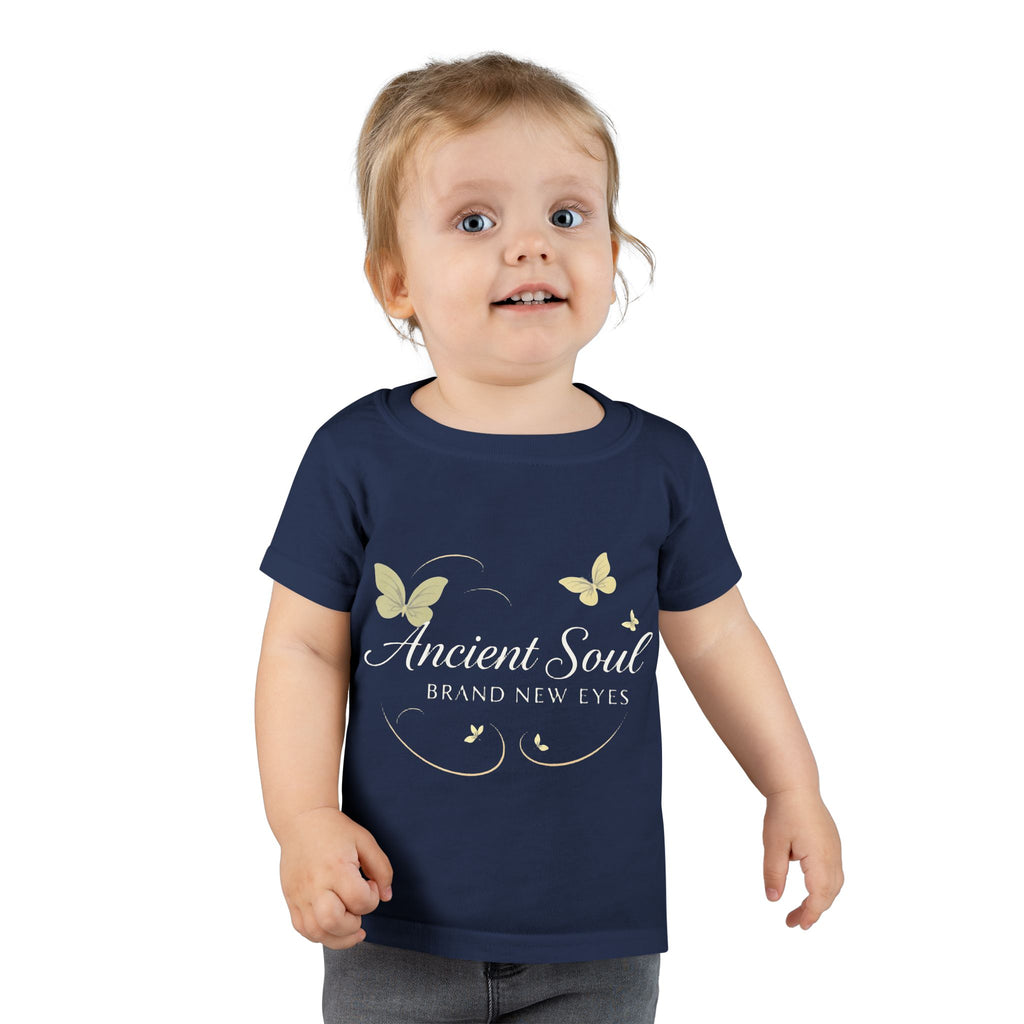 Ancient Soul Toddler T-Shirt – Butterfly Graphic, Spiritual Baby Gift