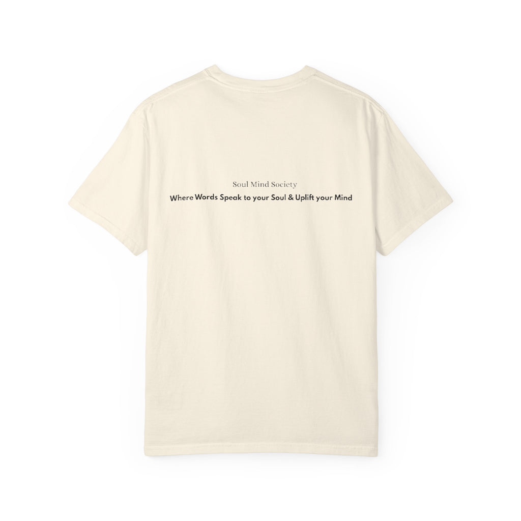 Soul Mind galactic skull illustration T-Shirt | spiritual logo tee