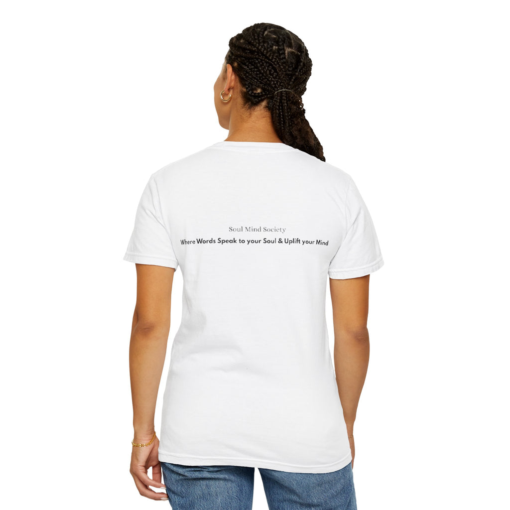 Soul Mind galactic skull illustration T-Shirt | spiritual logo tee