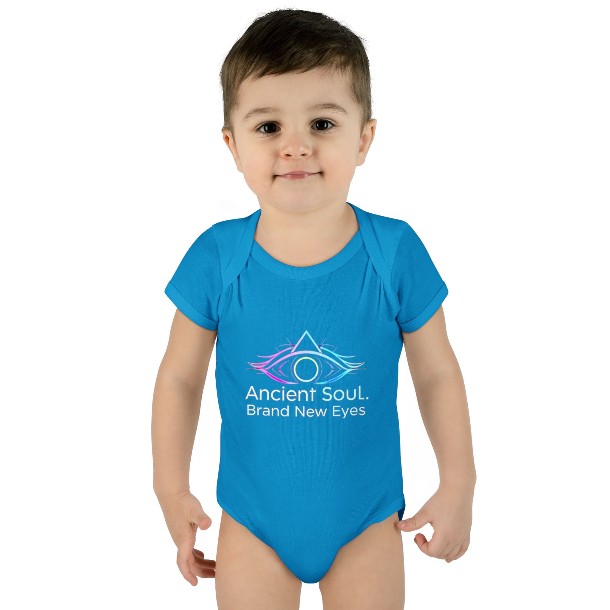Infant Bodysuit - "Ancient Soul. Brand New Eyes" Mystical Eye Baby One-Piece
