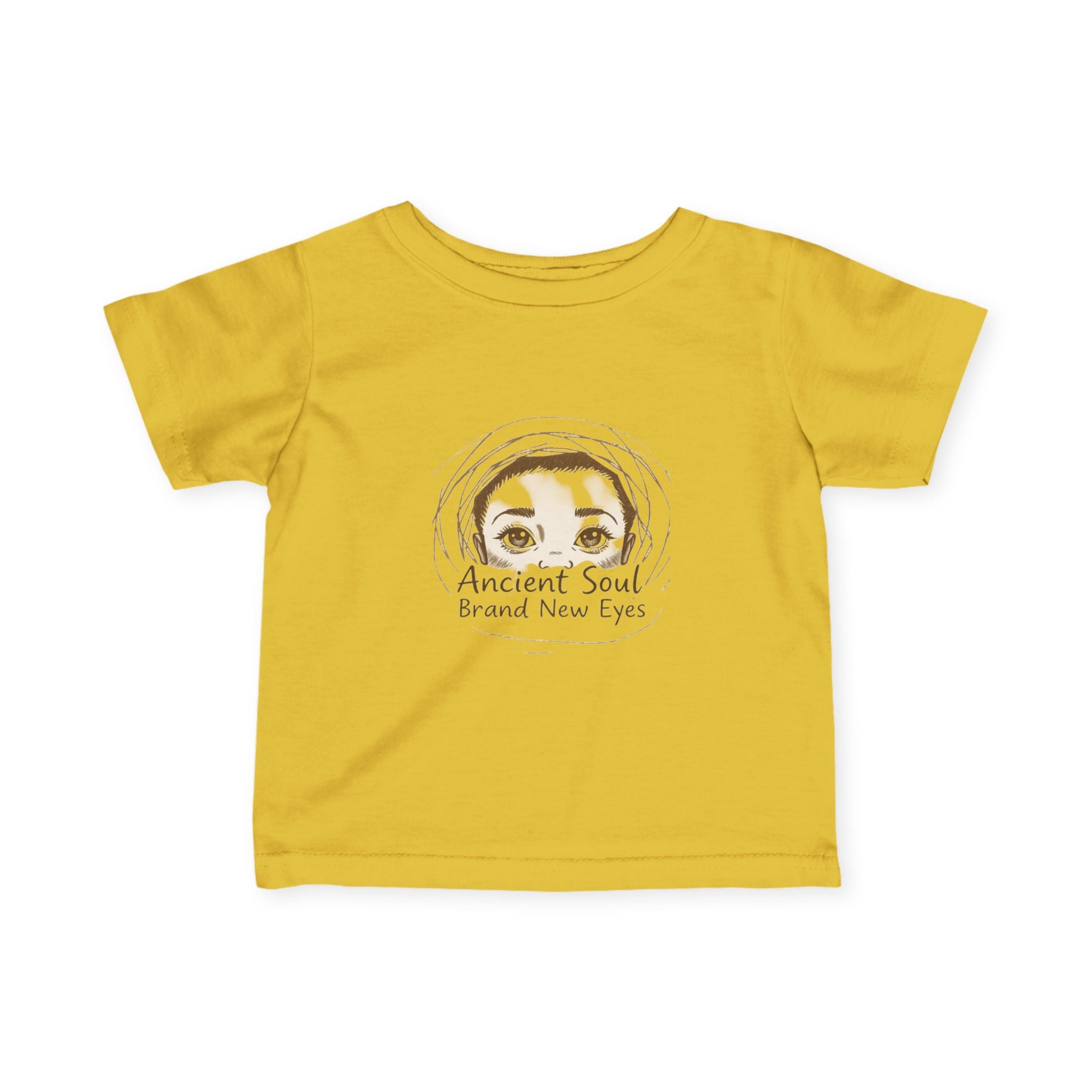 Infant Tee — "Ancient Soul, Brand New Eyes" Baby T‑Shirt