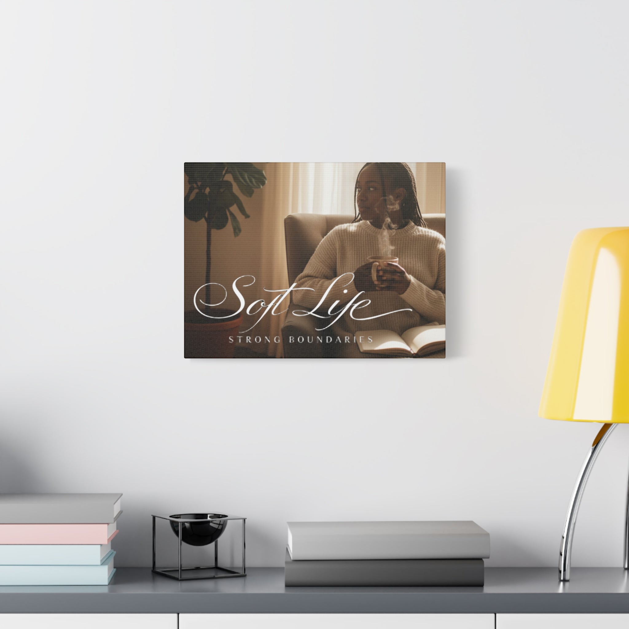 Matte Stretched Canvas - Woman 1 Cozy Reading Moment Wall Art