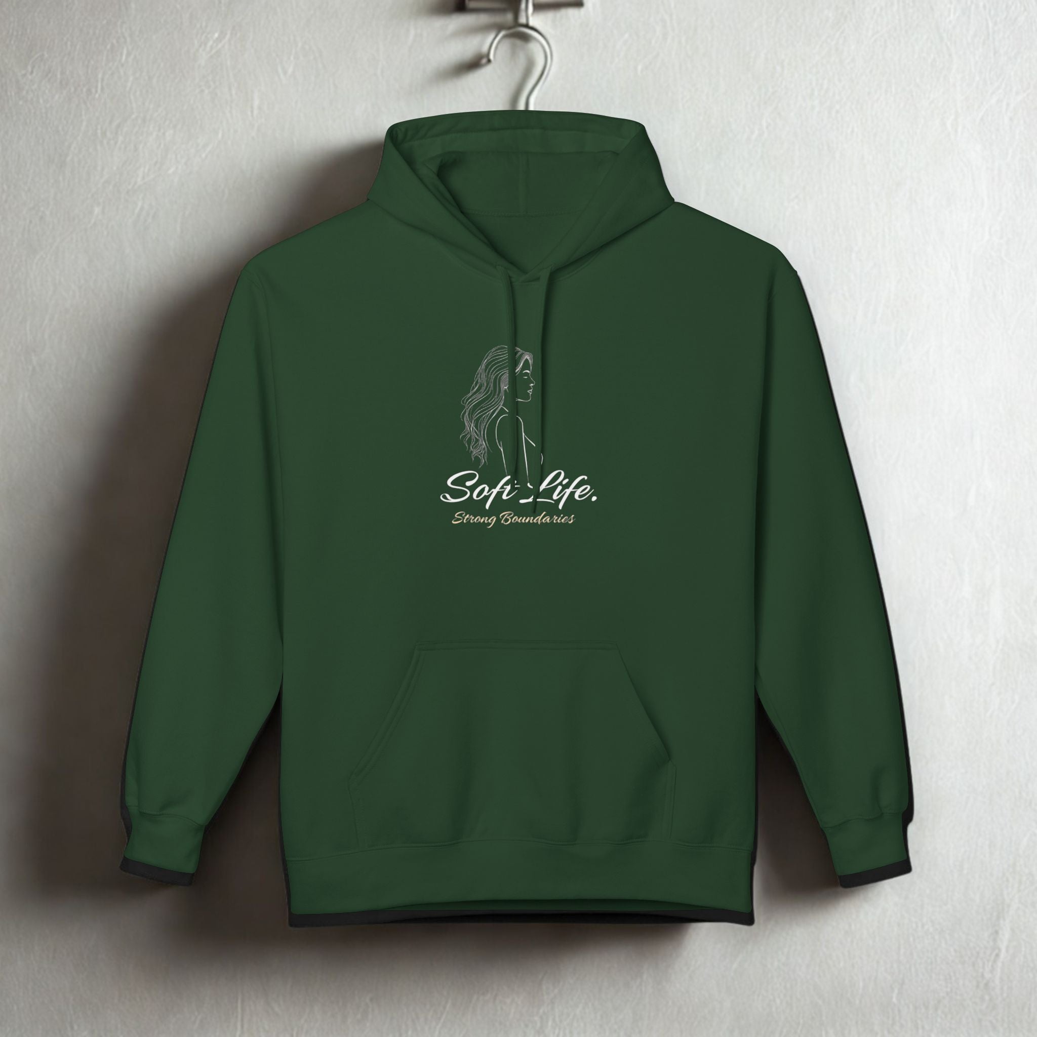 Soft-Spoken Brown Hoodie — 'Soft. Safe.' Comfort Fleece