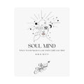 Soul Mind line art face wall poster | Matte Vertical Poster, Inspirational Typography