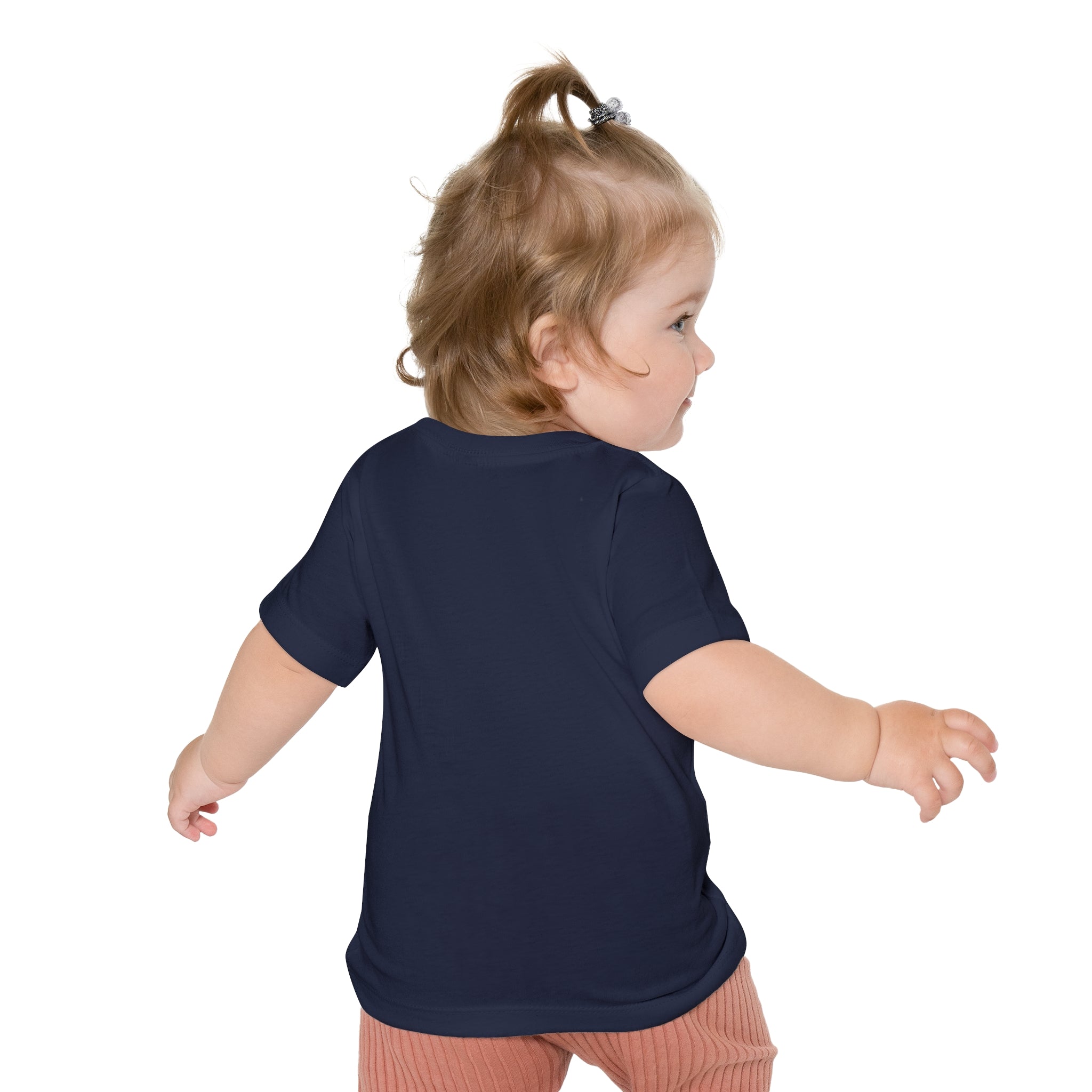 Baby T-Shirt — "Woven from Stardust and Intention" Colorful Cosmic Graphic