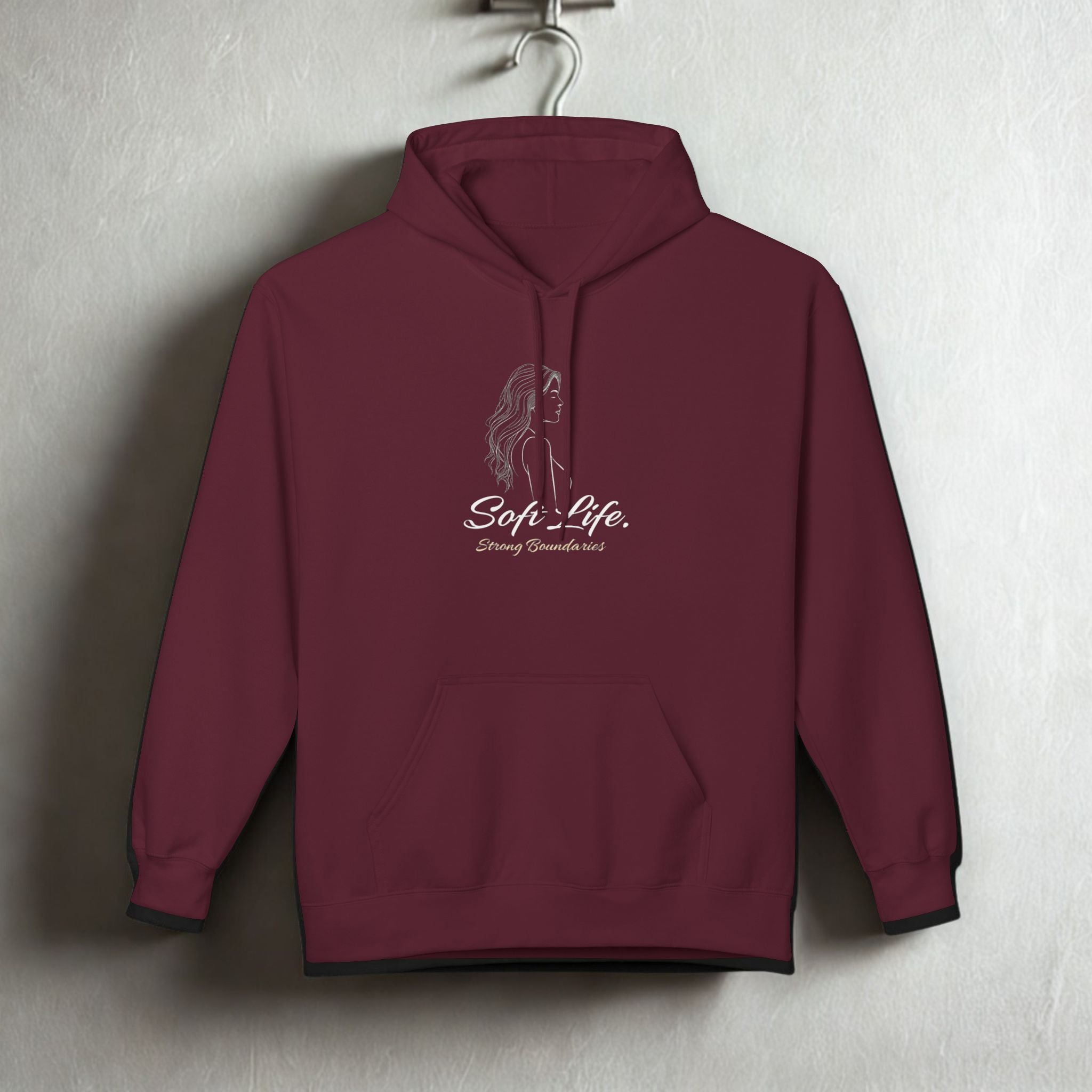 Soft-Spoken Brown Hoodie — 'Soft. Safe.' Comfort Fleece