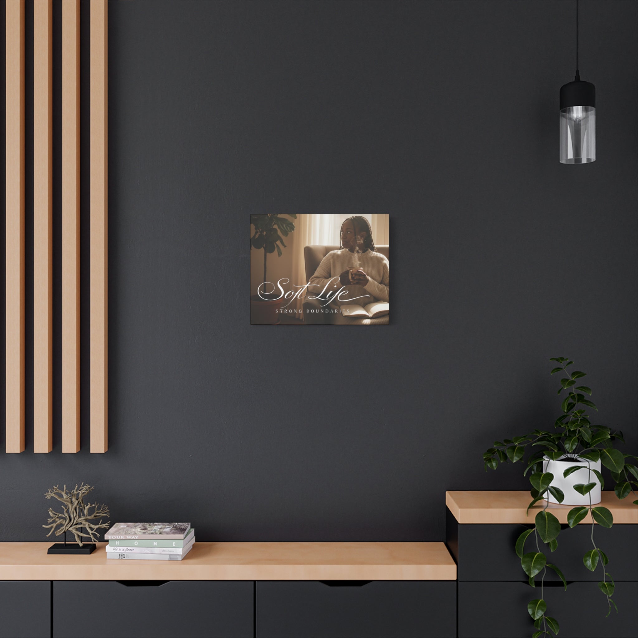 Matte Stretched Canvas - Woman 1 Cozy Reading Moment Wall Art