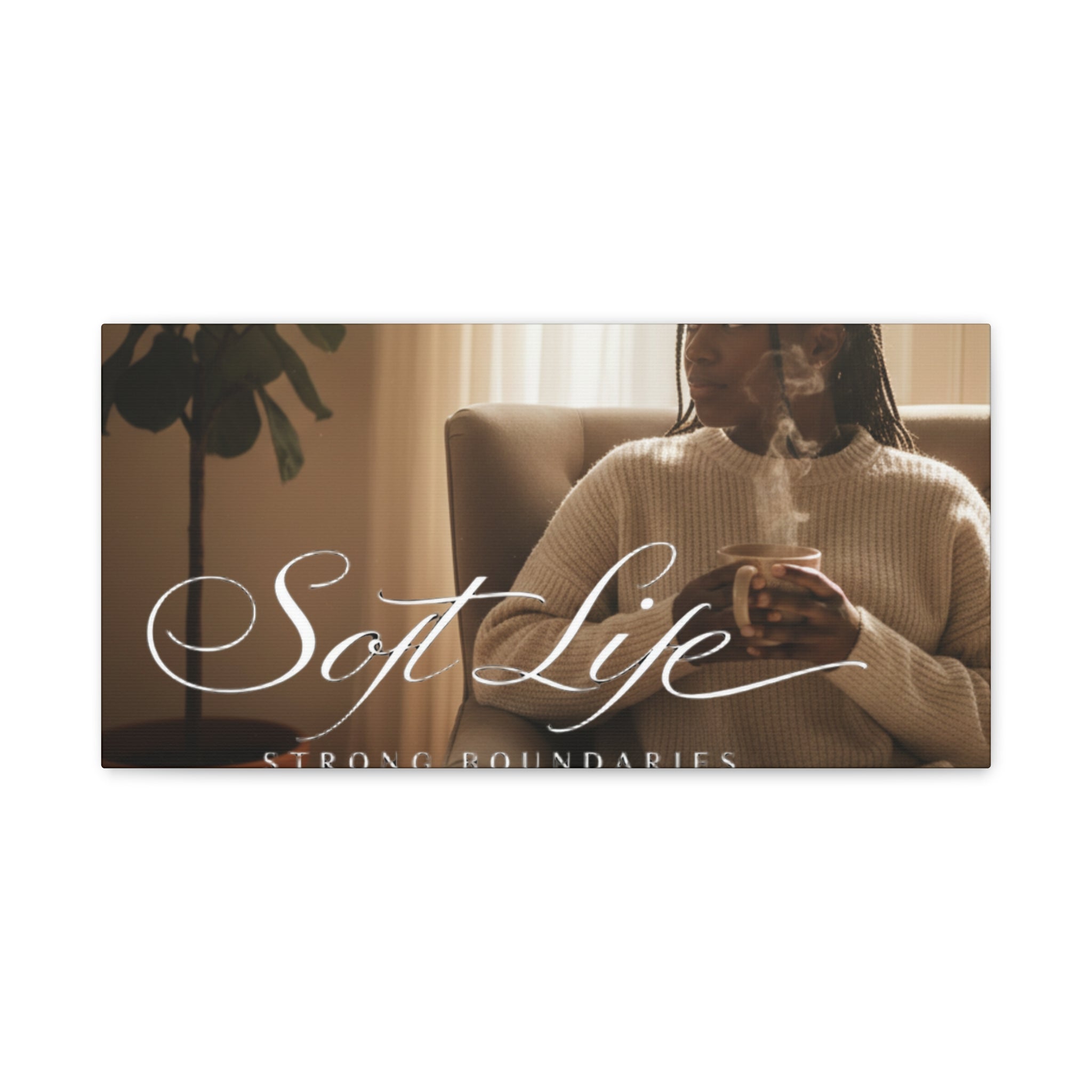 Matte Stretched Canvas - Woman 1 Cozy Reading Moment Wall Art