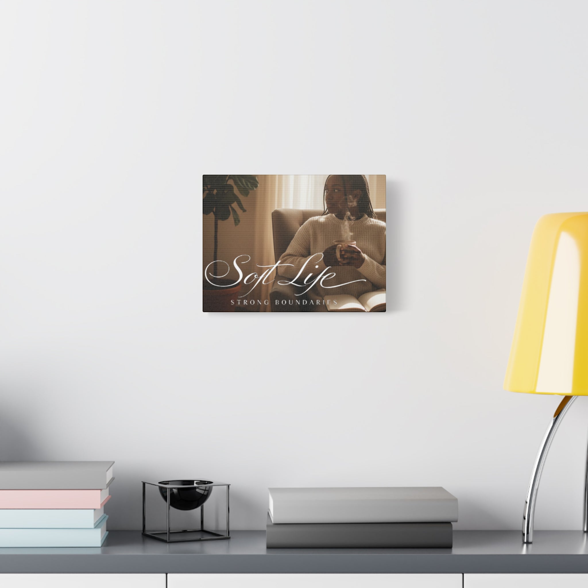 Matte Stretched Canvas - Woman 1 Cozy Reading Moment Wall Art
