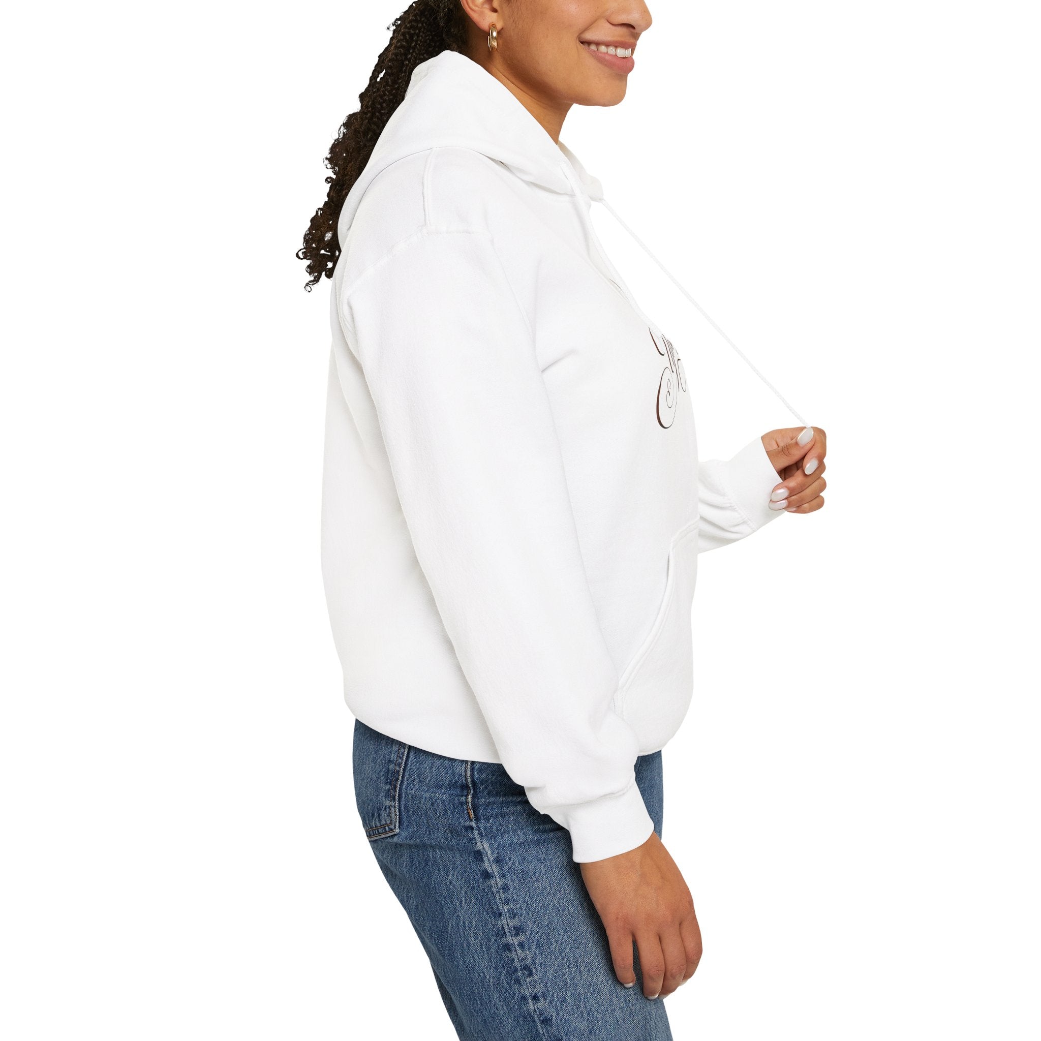 Be Uplifted script arrow Hoodie | Inspirational Typography Sweatshirt