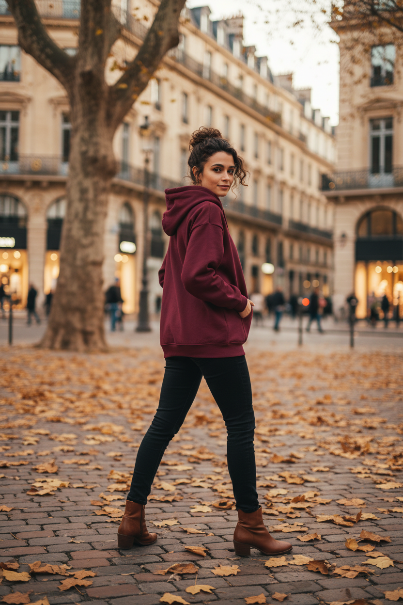 Disciplined Script Hoodie — Inspirational Minimalist Motivational Pullover