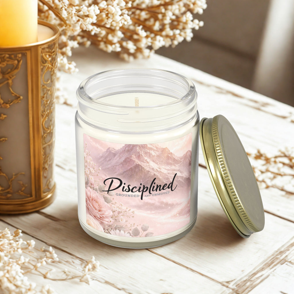 Disciplined Coconut Apricot Scented Candle — 4oz/9oz Soy Wax Jar