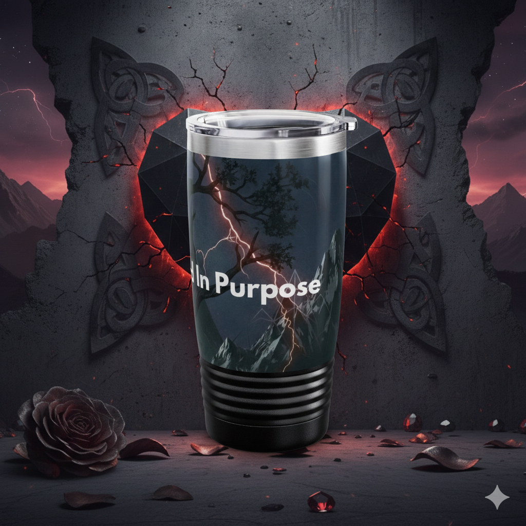 Love Anchored In Purpose 20oz Tumbler — Storm Tree Design