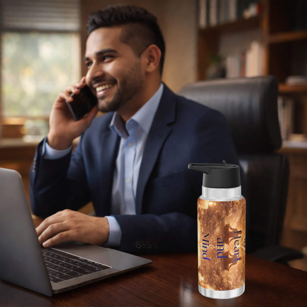 32oz Gator Tumbler – "Aligned in Heart and Mind" Insulated Water Bottle