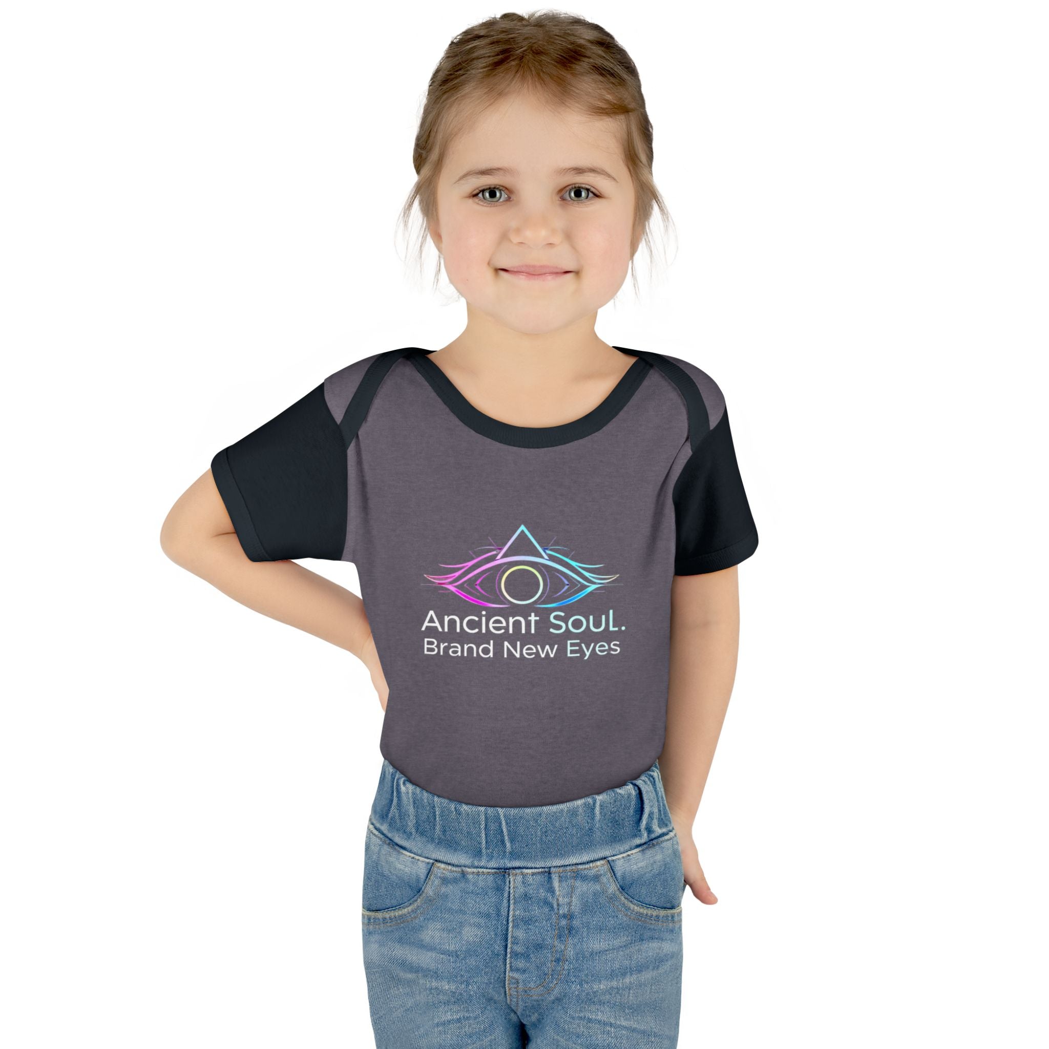 Infant Bodysuit - "Ancient Soul. Brand New Eyes" Mystical Eye Baby One-Piece