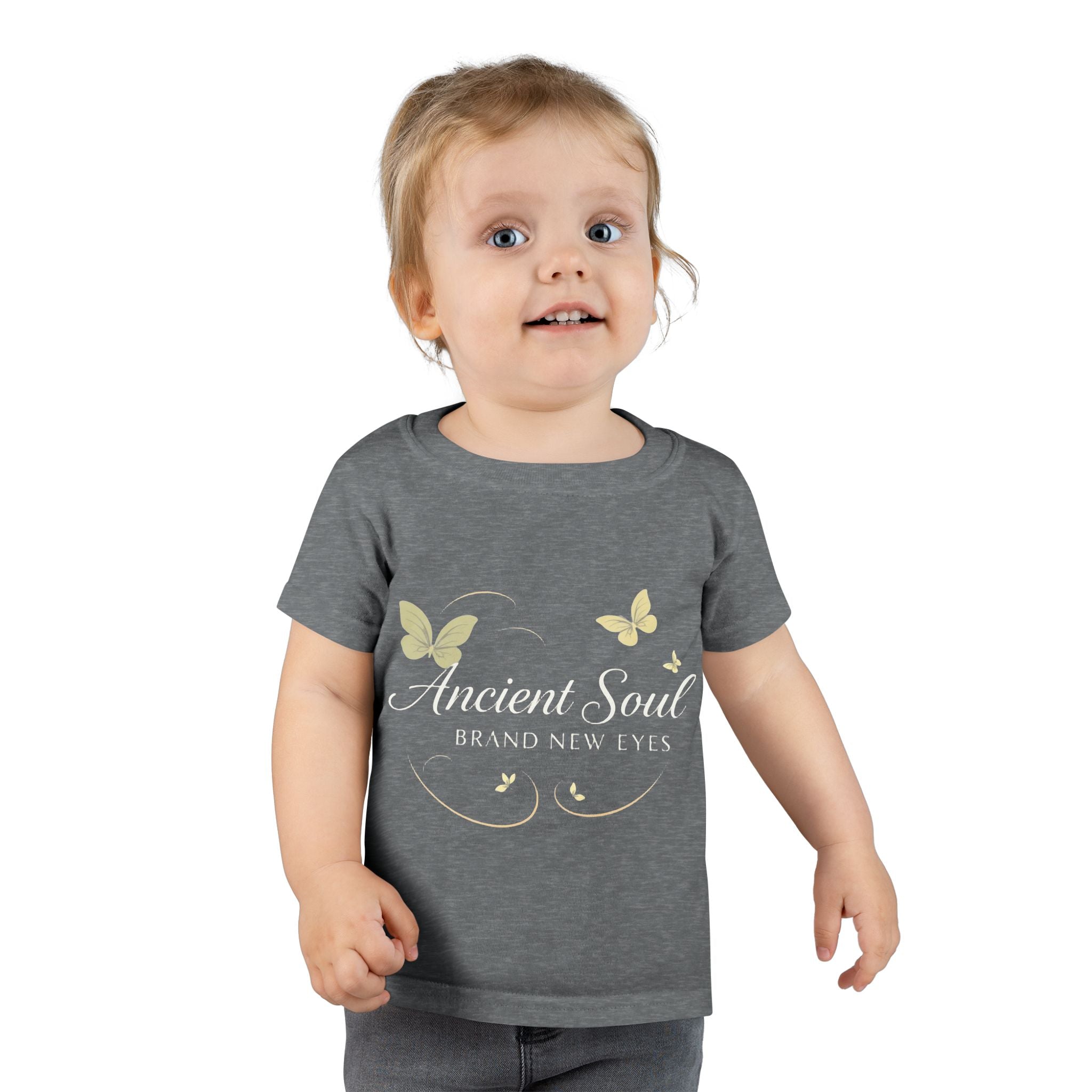 Ancient Soul Toddler T-Shirt – Butterfly Graphic, Spiritual Baby Gift