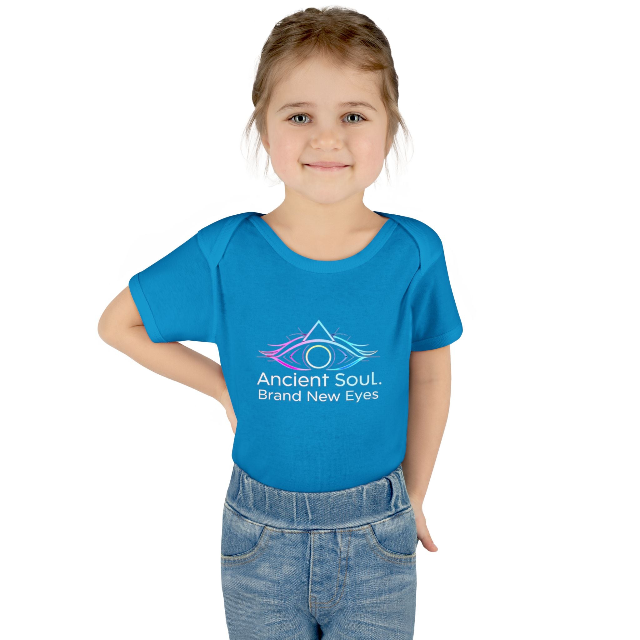 Infant Bodysuit - "Ancient Soul. Brand New Eyes" Mystical Eye Baby One-Piece
