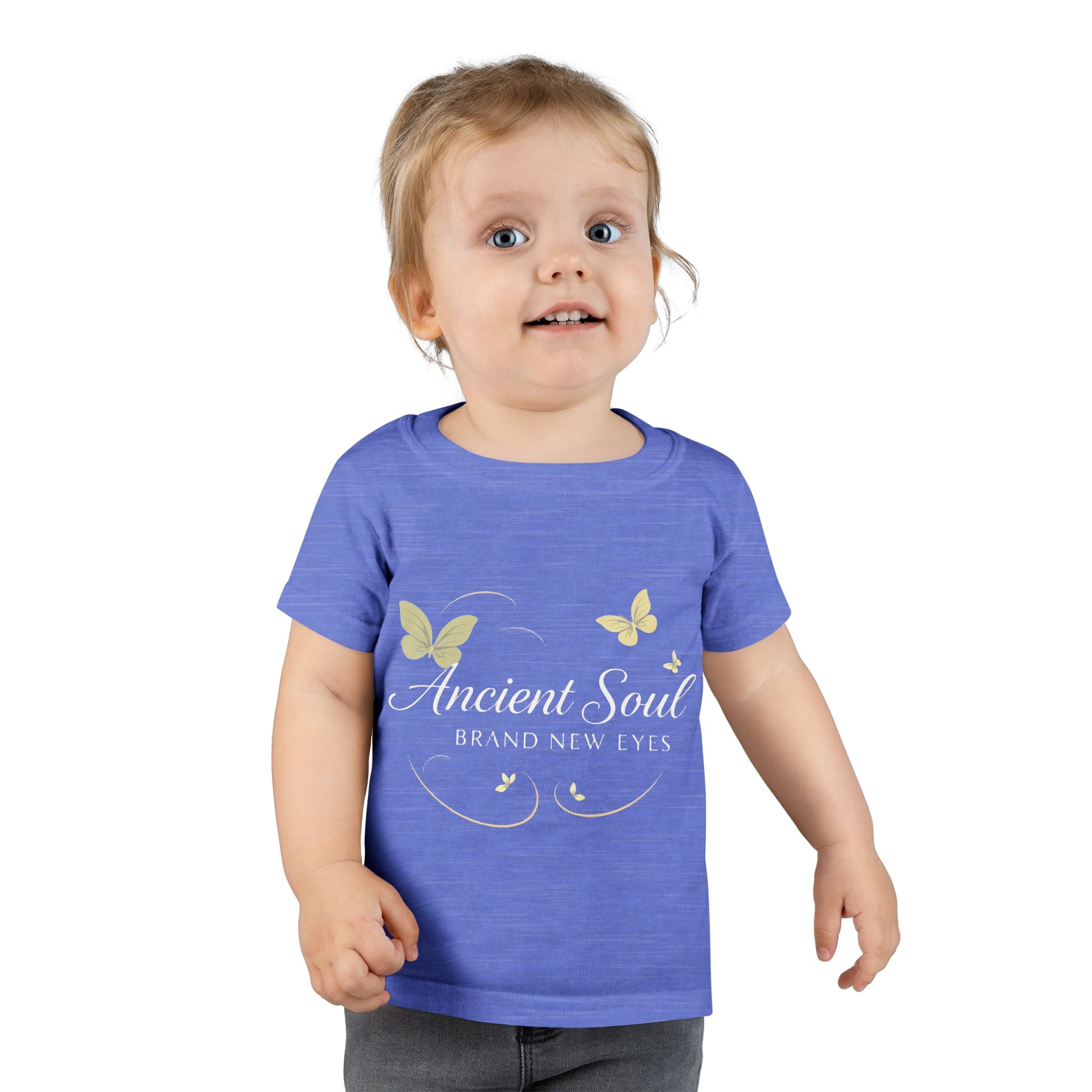 Ancient Soul Toddler T-Shirt – Butterfly Graphic, Spiritual Baby Gift