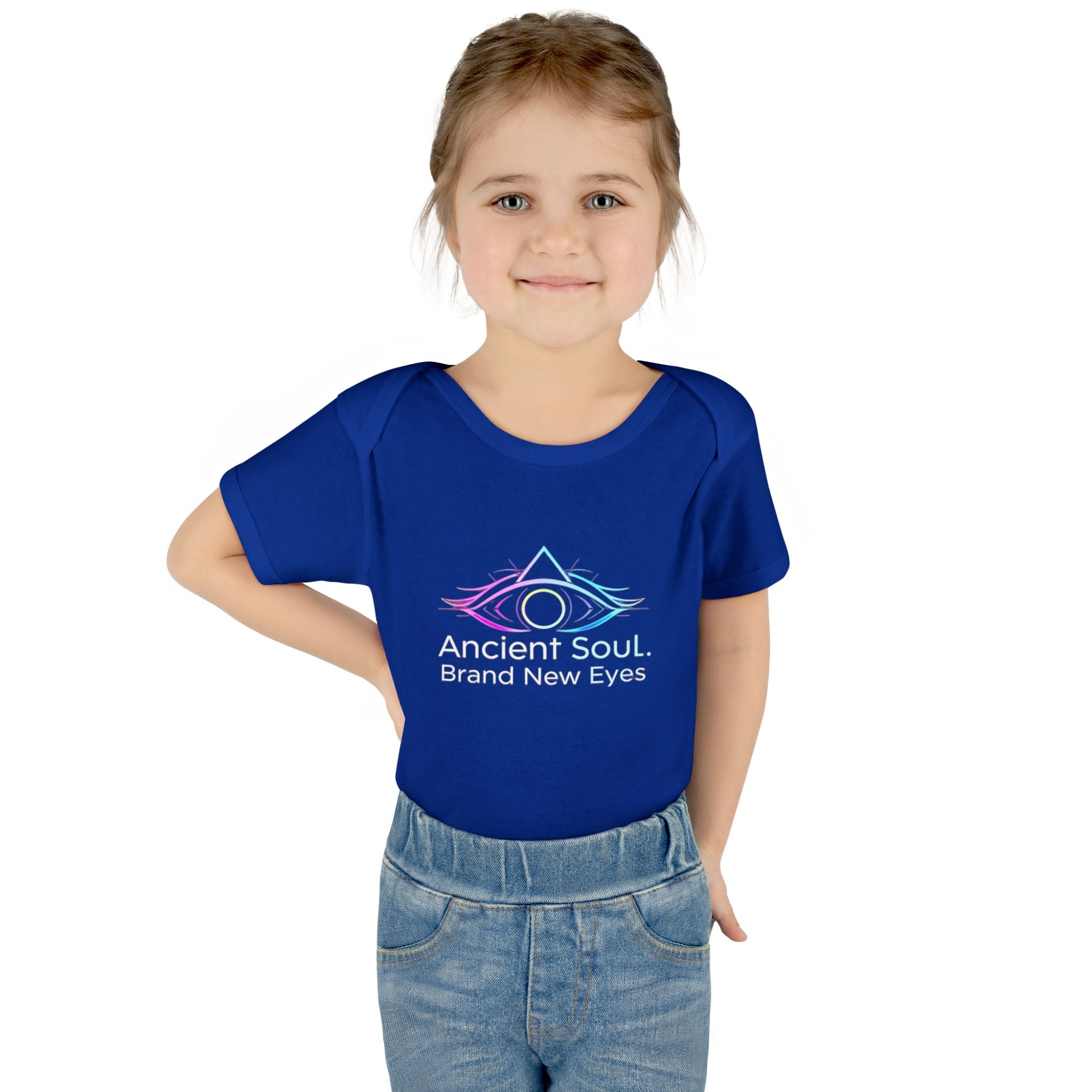 Infant Bodysuit - "Ancient Soul. Brand New Eyes" Mystical Eye Baby One-Piece