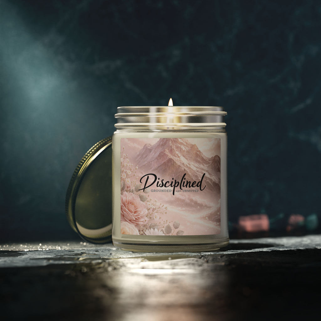 Disciplined Coconut Apricot Scented Candle — 4oz/9oz Soy Wax Jar