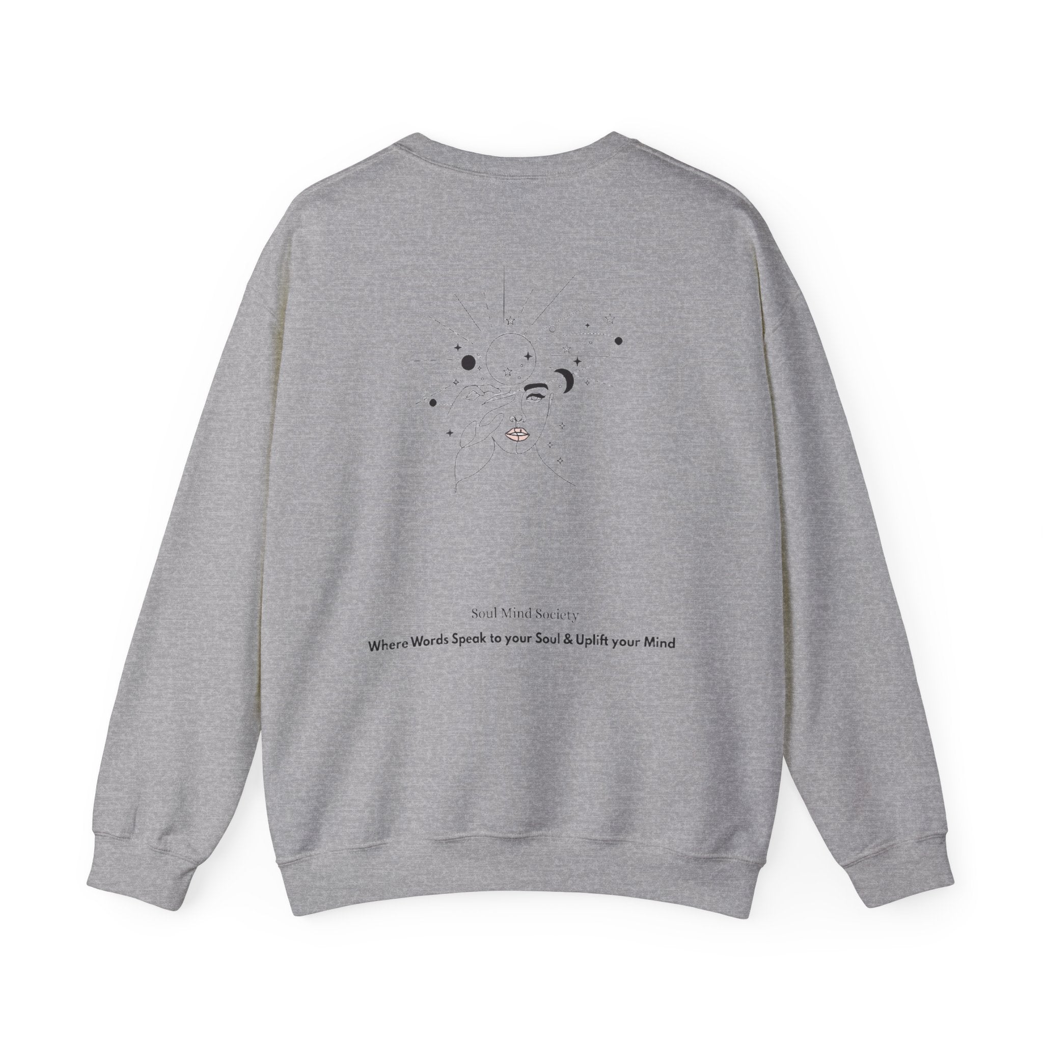 Be Uplifted Script Arrow sweatshirt | Soul Mind Illustration Sweatshirt