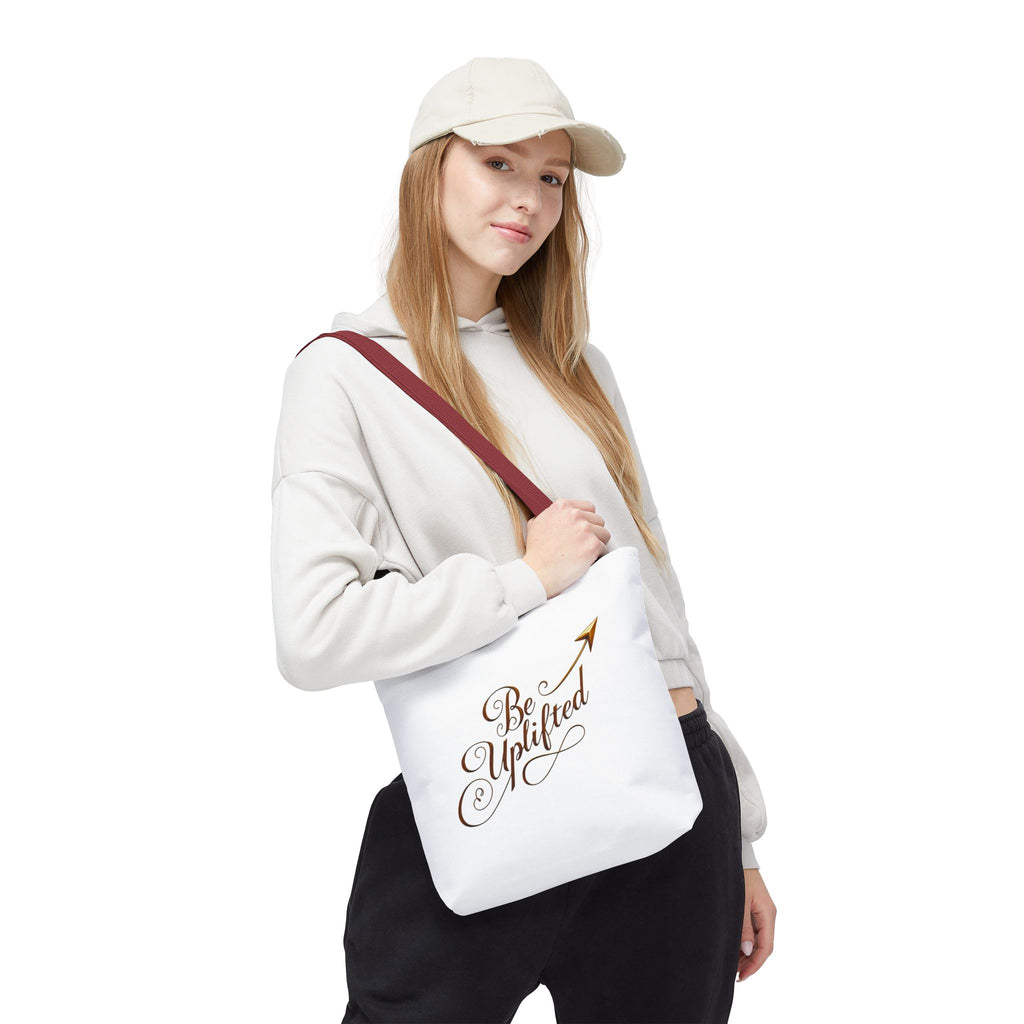 Be Uplifted script airplane Tote Bag | Soul Mind minimalist face Tote Bag