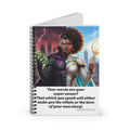 Hero vs Villain Illustration Spiral Notebook | Ruled Lined Journal